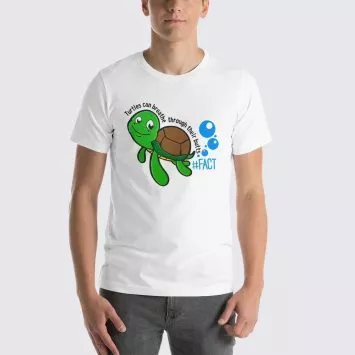 Turtle Fact Men's T-Shirt - White