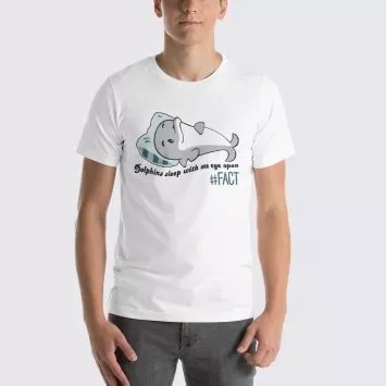 Dolphin Fact Men's T-Shirt - White