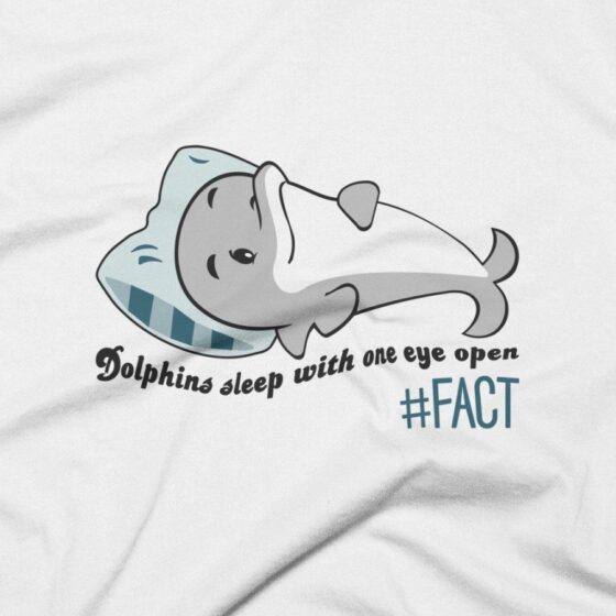 Dolphins Sleep With One Eye Open Kids T-Shirt | The Fact Shop