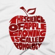 The Science of Apple Growing T-Shirt White Close Up