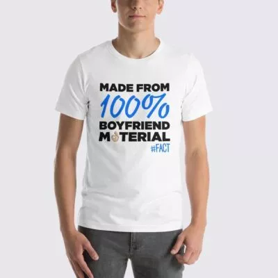 Boyfriend Material Men's T-Shirt - White