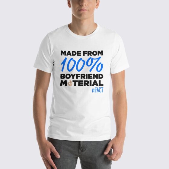 Boyfriend Material Men's T-Shirt - White