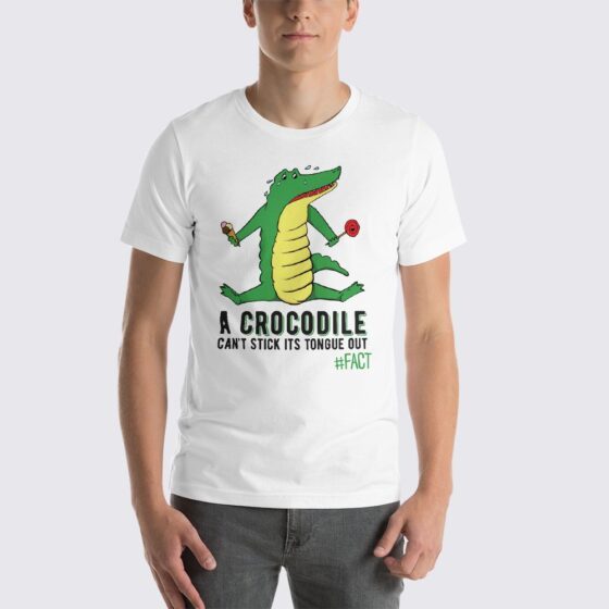 Crocodile Fact Men's T-Shirt - White