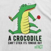 Kids #FACT Crocodile T-Shirt Design