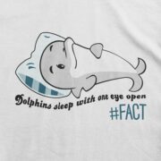 Kids Dolphin #FACT T-Shirt Design