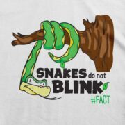 Snakes Don't Blink Kids T-Shirt Design
