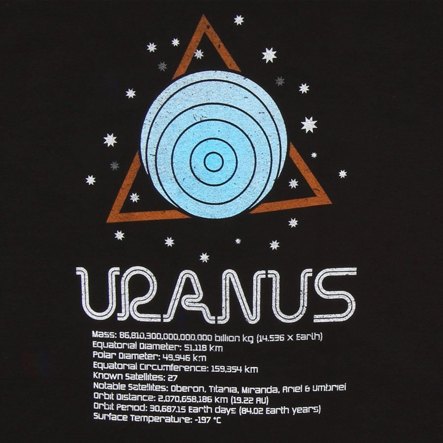Uranus Planet Facts Men's T-Shirt - The Fact Shop