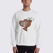 Chocolate Makes My Clothes Shrink - Unisex Sweatshirt - White