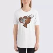 Chocolate Makes My Clothes Shrink Women's T-Shirt - White
