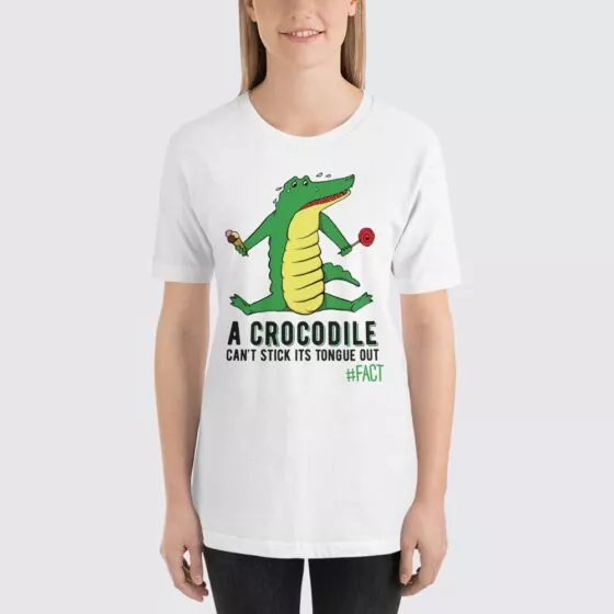 Crocodile Fact Women's T-Shirt - White