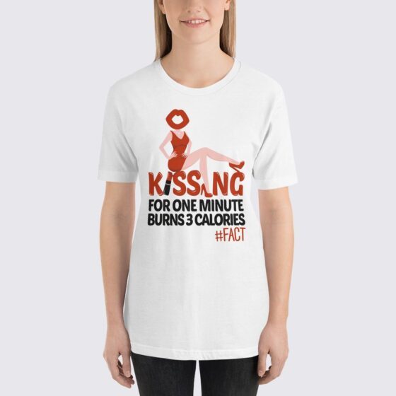 Kissing Fact Women's T-Shirt - White