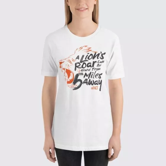 Lion's Roar Fact - Women's T-Shirt - White