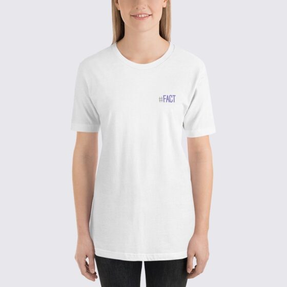 The Fact Shop Pocket Logo Women's T-Shirt - White