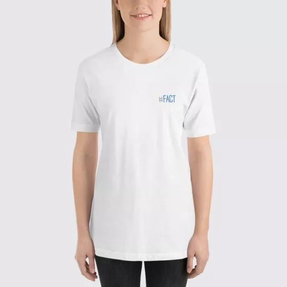 The Fact Site Pocket Logo Women's T-Shirt - White