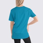 BC3001 Womens T-Shirt - Back Image - Aqua