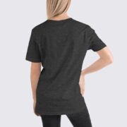 BC3001 Womens T-Shirt - Back Image - Dark Grey Heather