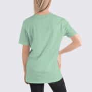 BC3001 Womens T-Shirt - Back Image - Heather Prism Mint