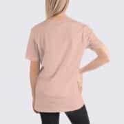 BC3001 Womens T-Shirt - Back Image - Heather Prism Peach