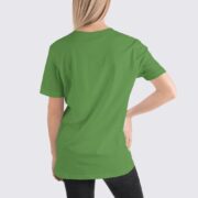 BC3001 Womens T-Shirt - Back Image - Leaf Green