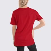 BC3001 Womens T-Shirt - Back Image - Red