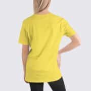 BC3001 Womens T-Shirt - Back Image - Yellow
