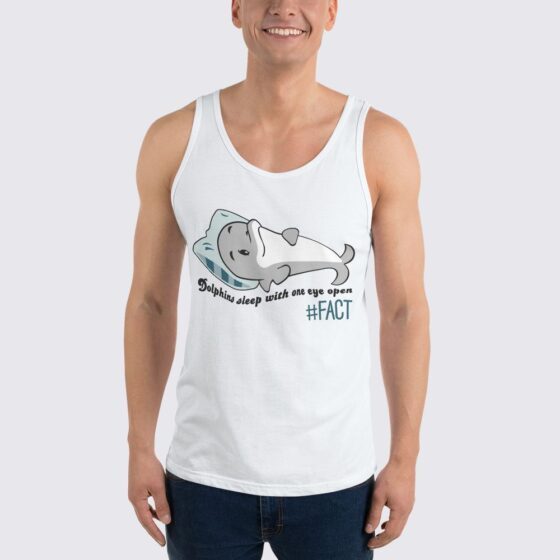 Dolphin Fact - Unisex Tank Top - White