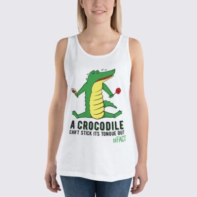 Crocodile Fact - Women's Tank Top - White