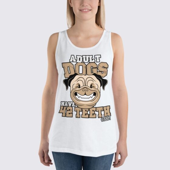 Dog Fact - Women's Tank Top - White