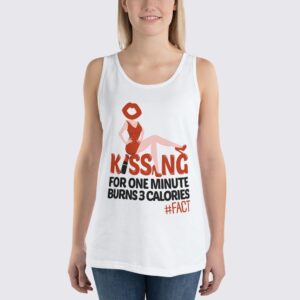 Kissing Fact - Women's Tank Top - White