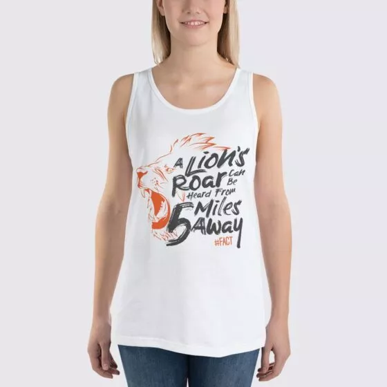 Lion Fact - Women's Tank Top - White