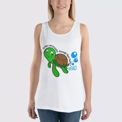 Turtle Fact - Women's Tank Top - White