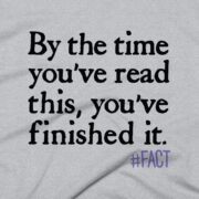 Funny Fact Clothing Design - Sport Grey - Close Up