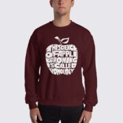 Apple Fact - Men's Sweatshirt - Maroon