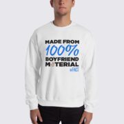Boyfriend Material - Men's Sweatshirt - White