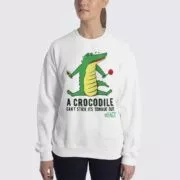 Crocodile Fact - Women's Sweatshirt - White