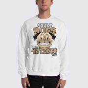 Dog Fact - Men's Sweatshirt - White