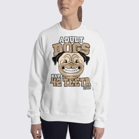 Dog Fact - Women's Sweatshirt - White