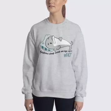 Dolphin Fact - Women's Sweatshirt - Sport Grey