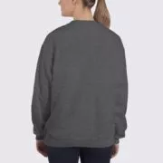 Gidlan 18000 Women's Sweatshirt - Back Image - Dark Grey Heather
