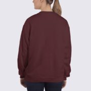 Gidlan 18000 Women's Sweatshirt - Back Image - Maroon