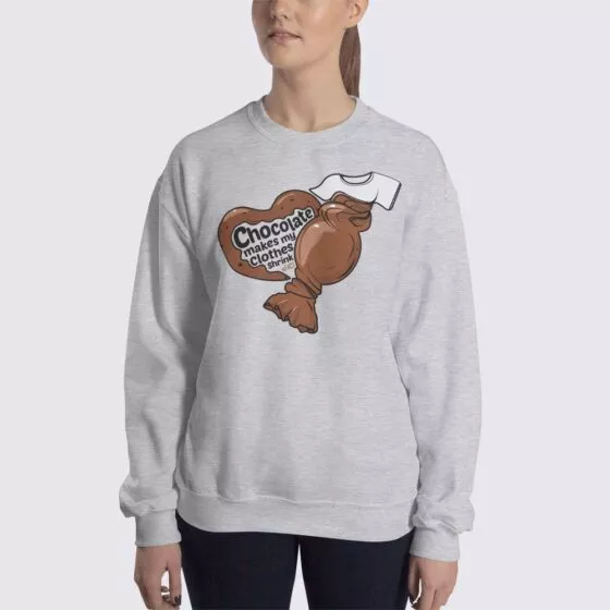 Chocolate #FACT - Women's Sweatshirt - Sport Grey