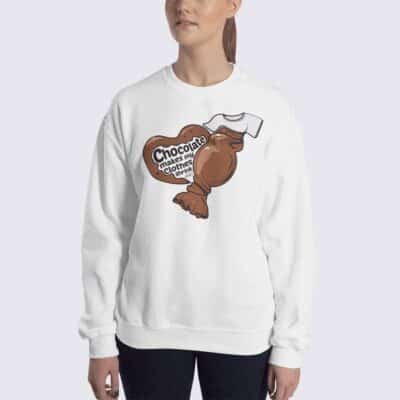 Chocolate #FACT - Women's Sweatshirt - White