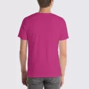 BC3001 T-Shirt - Back Image - Berry