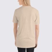 BC3001 Women's T-Shirt - Back Image - Heather Dust