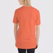 BC3001 Women's T-Shirt - Back Image - Heather Orange