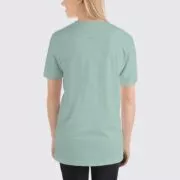 BC3001 Women's T-Shirt - Back Image - Heather Prism Dusty Blue