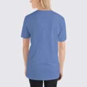 BC3001 Women's T-Shirt - Back Image - Heather True Royal