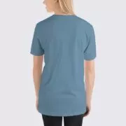 BC3001 Women's T-Shirt - Back Image - Steel Blue