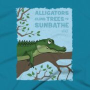 Alligator Clothing Design #FACT - Close Up - Aqua