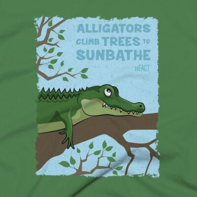 Alligator Clothing Design #FACT - Close Up - Leaf Green